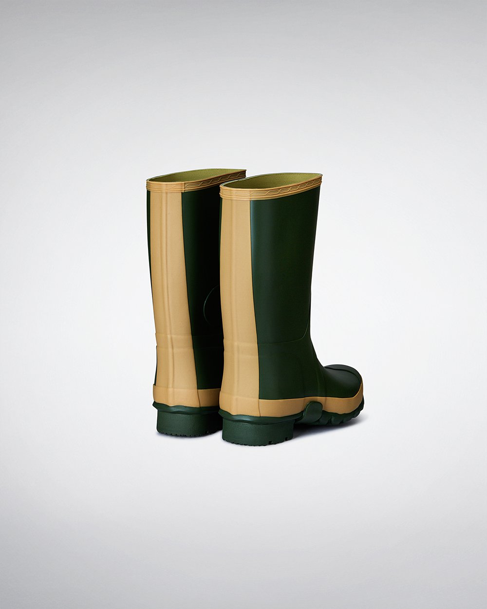 Bottes Courtes de Pluie Hunter Gardener Femme Vert DCYGMSO-92